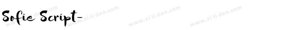 Sofie Script字体转换